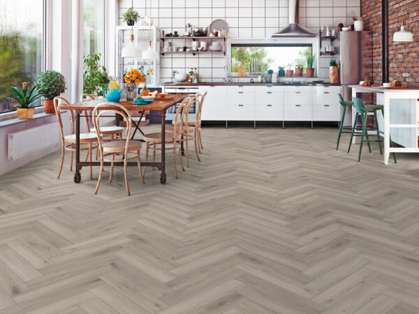 Shop Silver-Oak-Herringbone laminate flooring