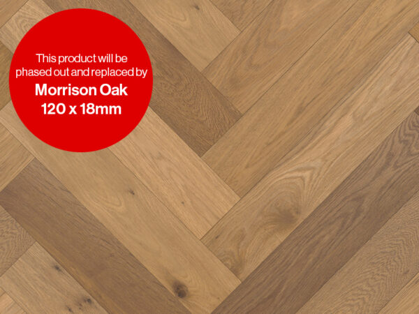 HERRINGBONE DINGLE OAK SMOKED, BRUSHED & MATT LACQUERED ENGINEERED FLOORING