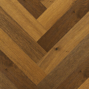 HERRINGBONE MORRISON OAK SMOKED BRUSHED SMOKED, BRUSHED, UV MATT LACQUERED ENGINEERED FLOORING