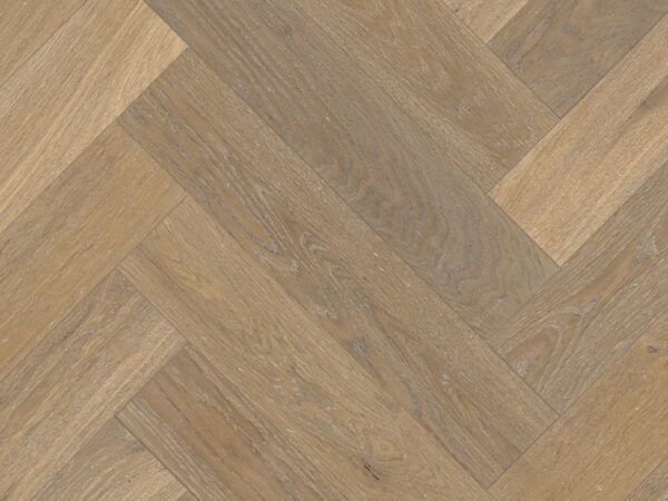 RENAISSANCE HERRINGBONE OAK LANDINI SMOKED DISTRESSED WHITE UV OIL/WAX ENGINEERED FLOORING