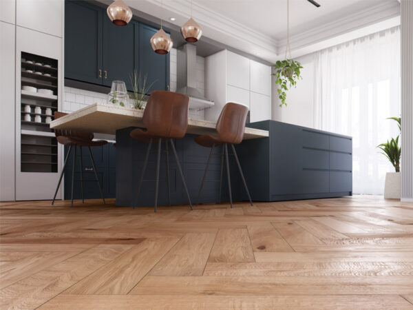 RENAISSANCE HERRINGBONE OAK MASIP BLACK UV OIL:WAX ENGINEERED FLOORING