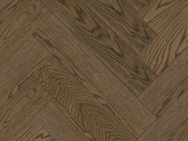 RENAISSANCE HERRINGBONE OAK VICO SM. DISTRESSED BLACK UV OIL/WAX ENGINEERED FLOORING